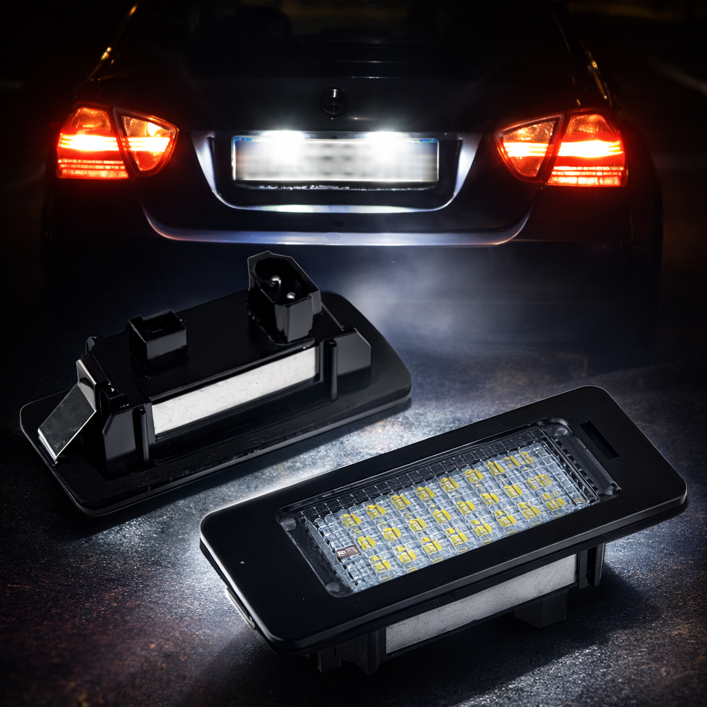 Set lămpi LED număr BMW – 24 LED SMD, compatibile cu orice model BMW