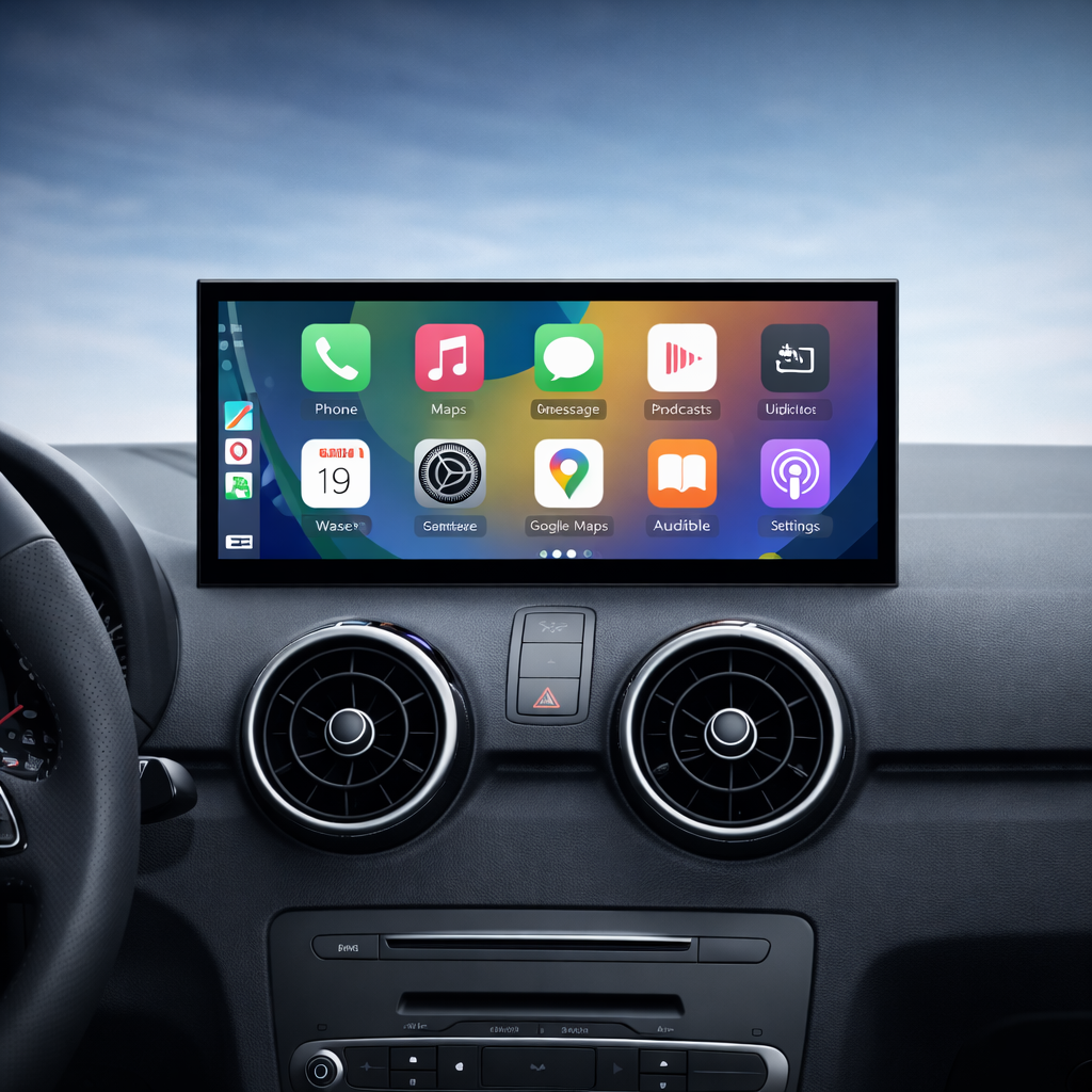Display Multimedia Touch 12.3” pentru Audi A1 (2012–2018) – CarPlay & Android Auto Wireless