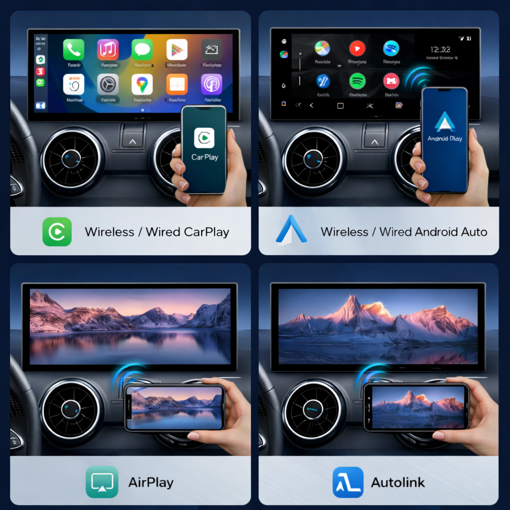 Display Multimedia Touch 12.3” pentru Audi A1 (2012–2018) – CarPlay & Android Auto Wireless