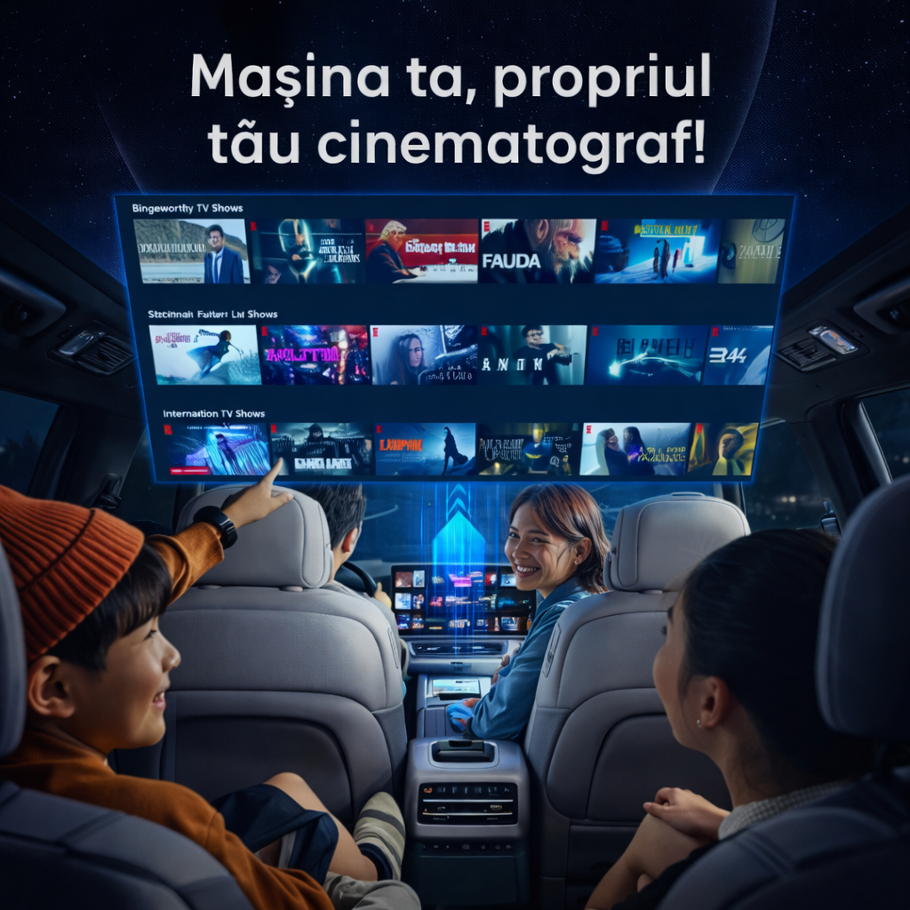 Carlinkit AI Box Android 13 cu LED Ambient – 8GB RAM + 128GB, Wireless CarPlay & Android Auto, Multimedia TV Box Auto